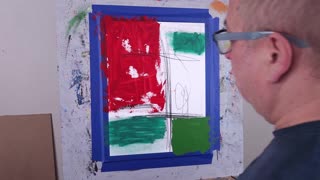 Abstract Expressionist Oil Painting | Cold Wax Texture + Oil Pastels | “Consequences” No 112