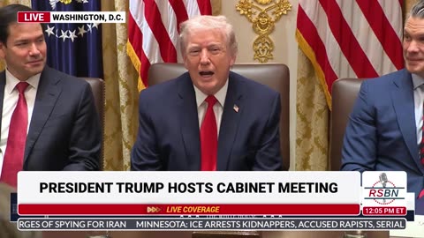 WATCH: President Trump Jokes About Sleeping During the Cabinet Meeting - 01/29/26