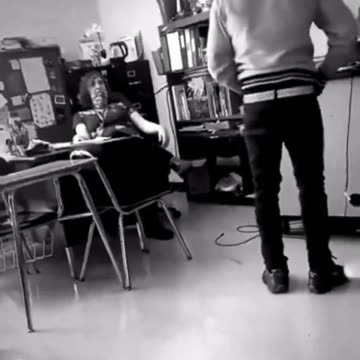 Negro teen-aper slaps teacher. Subman animal.