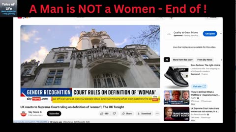 A Man is NOT a Women = End of !!