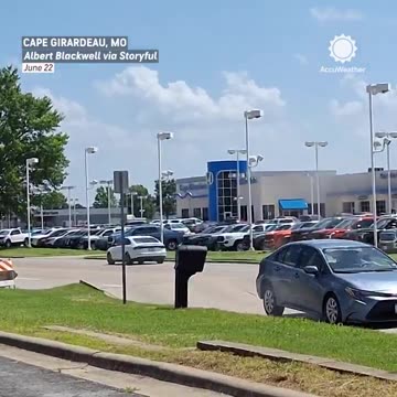 A heatwave in Missouri caused the road to split open, creating a mini ramp