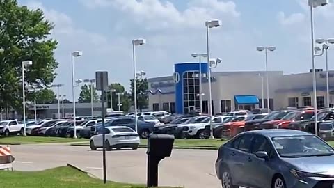 A heatwave in Missouri caused the road to split open, creating a mini ramp