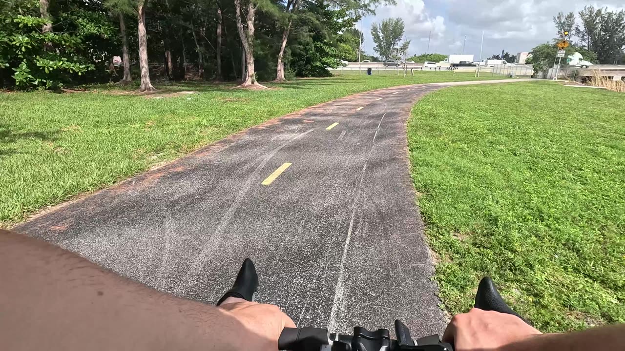 Cycling to the house of waffles