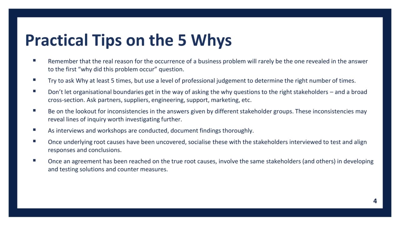 The 5 Whys (Part 4): The Simplest Way to Solve the Real Problem | High Impact Academy