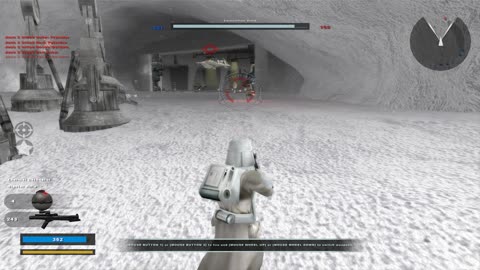 SWBF2 2005: Instant Action Conquest Hoth Empire Gameplay