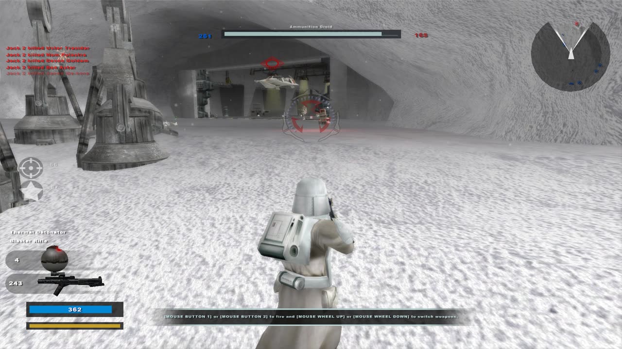 SWBF2 2005: Instant Action Conquest Hoth Empire Gameplay