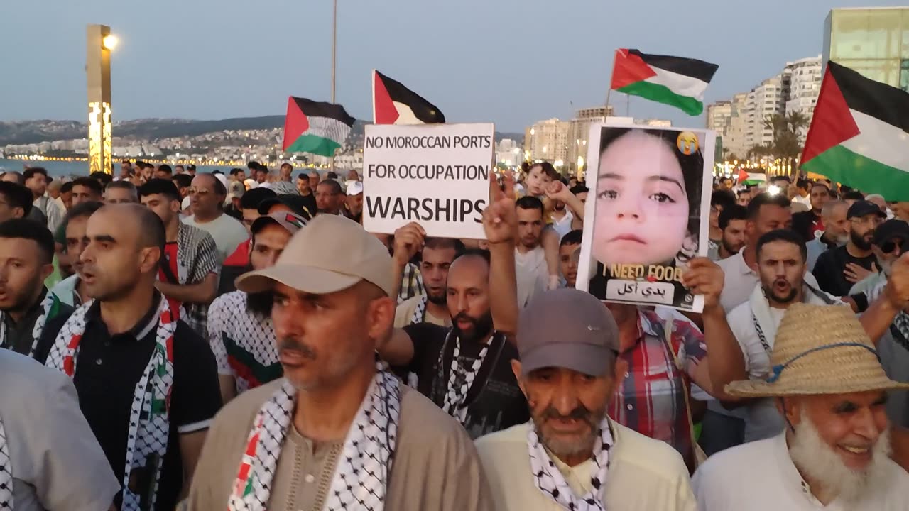 مسيرة شعبية في إطار اليوم الوطني الاحتجاجي طنجة 29 06 2025 على نهج عبد الكريم الخطابي