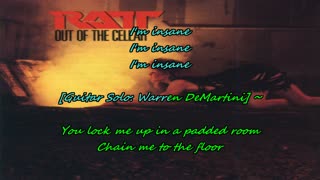 Ratt ~ I'm Insane {mac meda karaoke}
