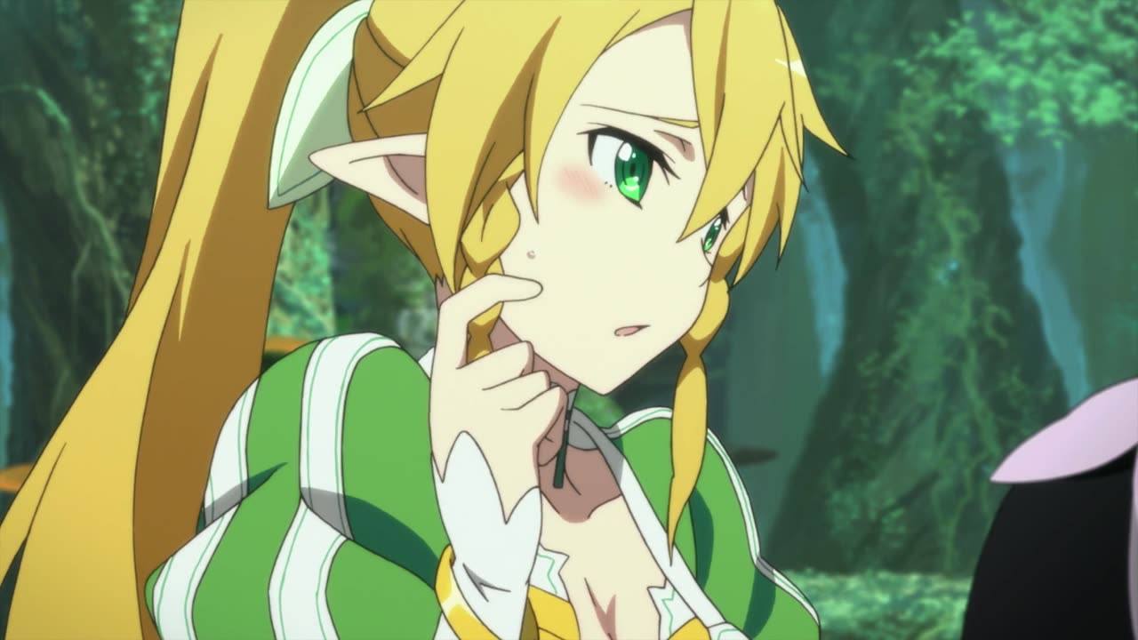 Sword Art Online - Leafa asks Yui about Kirito