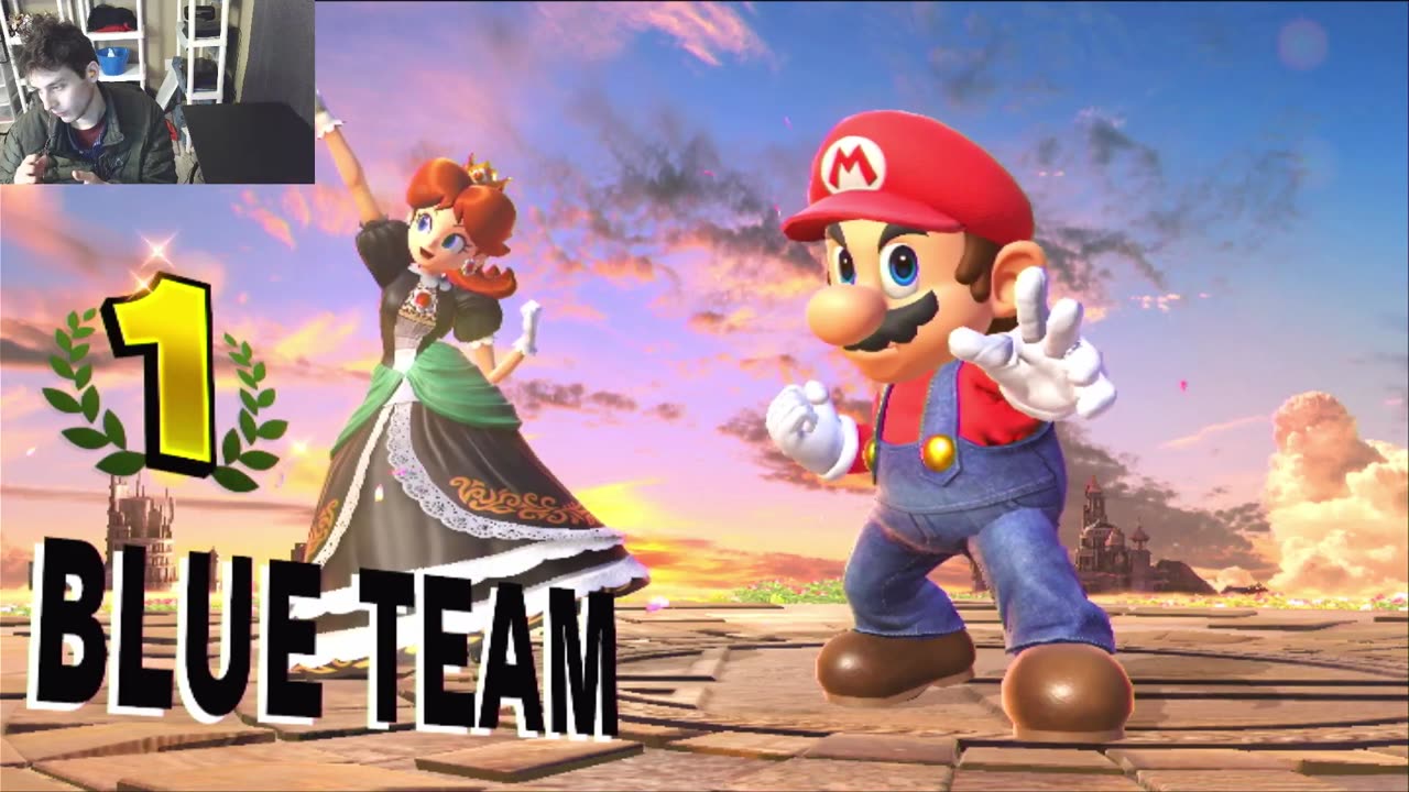 Daisy And Mario VS Sonic The Hedgehog And Pikachu The Pokemon In A Super Smash Bros Ultimate Match