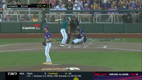 1 er match de la Série mondiale du Baseball de la NCAA 2025 Costal Caroline vs LSU