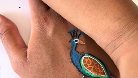The colors are so bright!!! 💕, Sara Jilani #henna #art