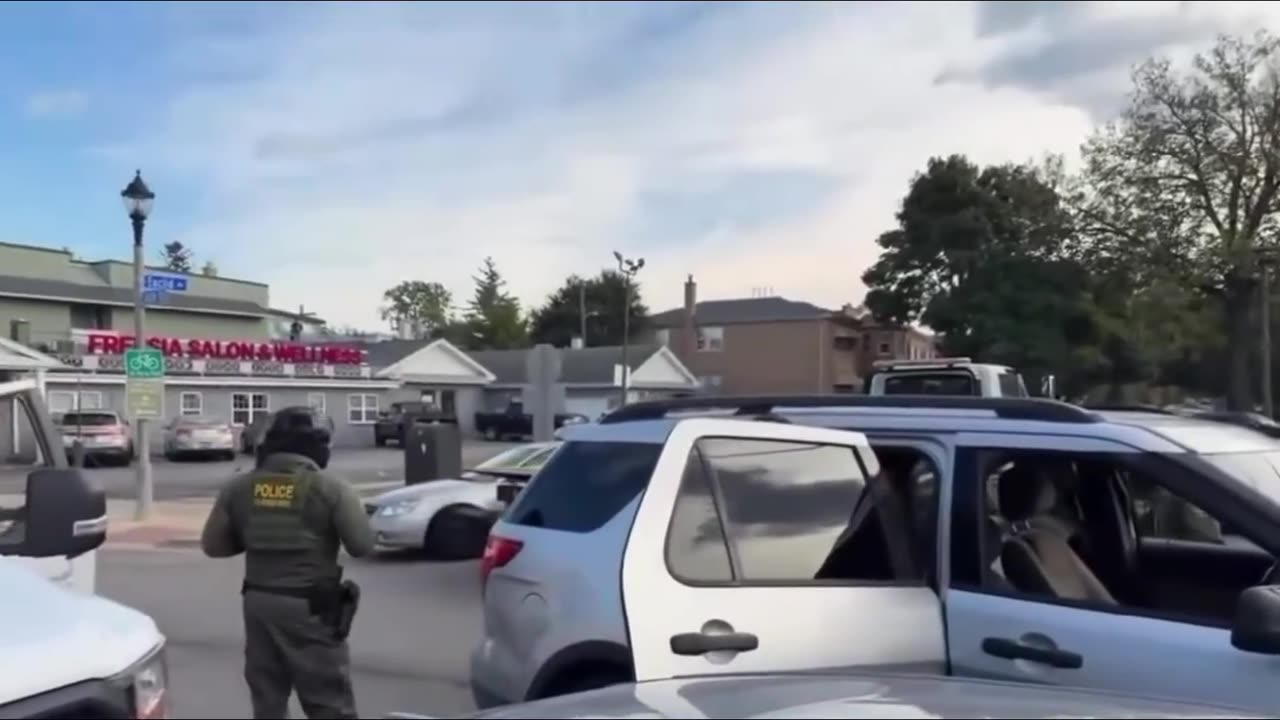 She was tailing and impeding DHS agents.