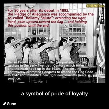 Bellamy Salute In the U.S Before WW2 Psyop