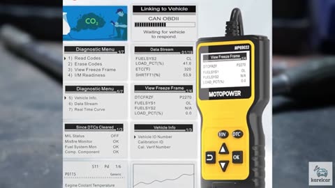 MOTOPOWER MP69033 Car OBD2 Scanner Code Reader Engine Fault Scanner CAN Diagnos
