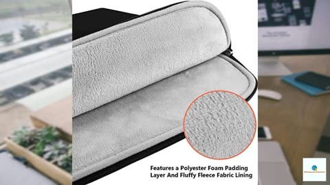 Laptop Case Sleeve 15.6 inch, Shockproof Protective Notebook Case with Accessory Pocket, B