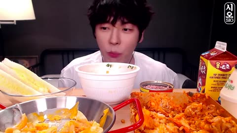 MUKBANG Noodles&Lunch box EATING SOUND!