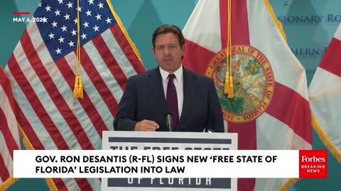 Gov. Ron Desantis Promotes New ‘Free State Of Florida’ Legislation