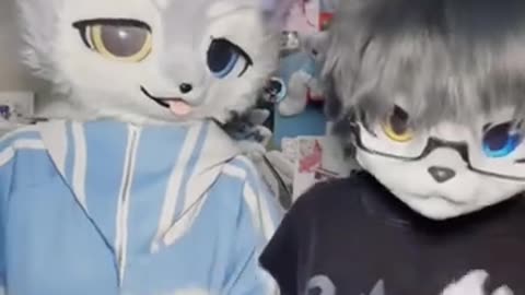 和妈妈一起穿兽装