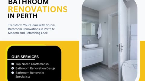 Transform Your Home with Stunning Bathroom Renovations in Perth for a Modern and Refreshing Look