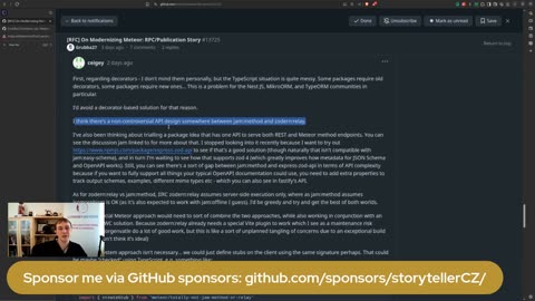Storyteller's stream: MeterJS Community Packages triage