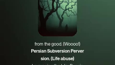 Persian Subversion Perversion