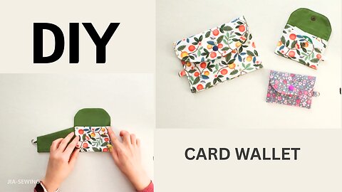 Orange Card Wallet🍊✨ | DIY | Quick Easy Sewing