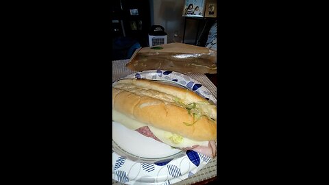 Eating Italian Sub From Gordon Food Service, Dbn Hgts, MI, 9/10/25
