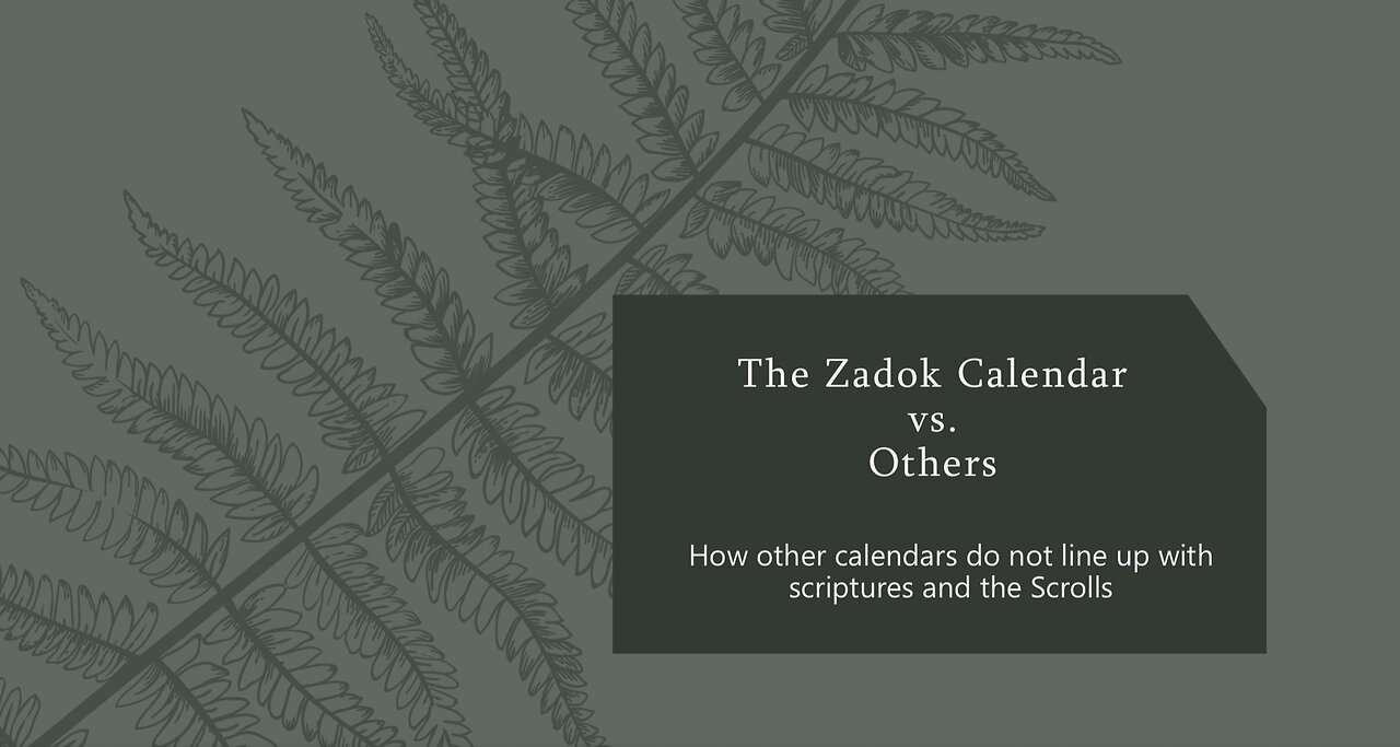 The Zadok Calendar vs. Others