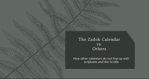 The Zadok Calendar vs. Others