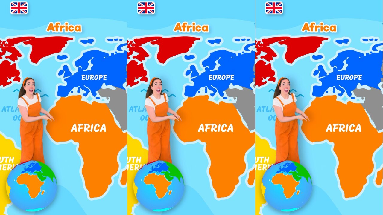 Seven Continents for Kids | Learn World Geography #learning #kids #beginner #geography #english