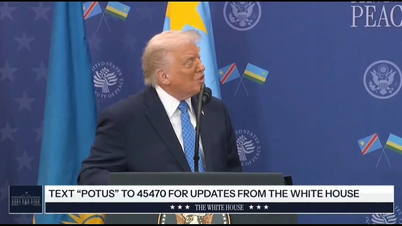 Trump At The Donald J Trump Institute of Peace Building: This Is Nice!