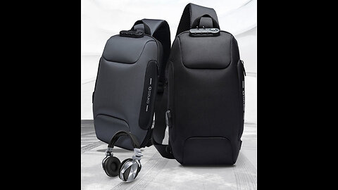 Most Secure Anti-theft Sling Backpack With 3-Digit Lock, Large Capacity & USB Charging Port