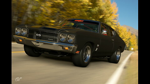 GRAN TURISMO 7- MATTE BLACK CHEVELLE