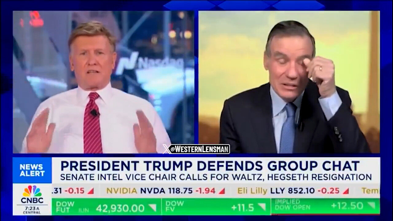 Sen. Mark Warner's Face When CNBC Host Delivered A Brutal Reminder About Biden Era 'Accountability'