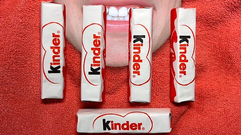 ASMR Kinder Chocolate Wrapping and Tapping