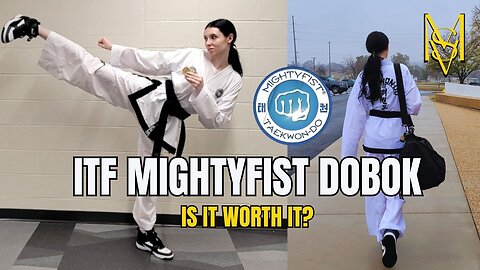 REVIEWING: The Mightyfist Lumix ITF Dobok | Ms Verga #mightyfist #ITFtaekwondo #blackbelt #tkd