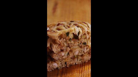 Pork belly with thousand-layer meat pie