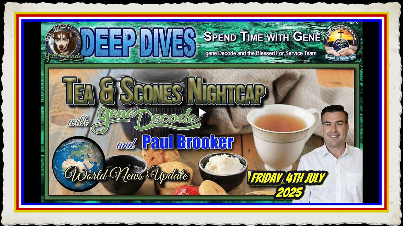 TEA SCONES WITH GENE DECODE PAUL BROOKER