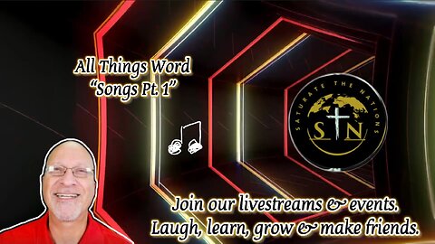 All Things Word: Songs Pt. 1