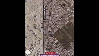 Gaza before and after Israel's genocidal war.