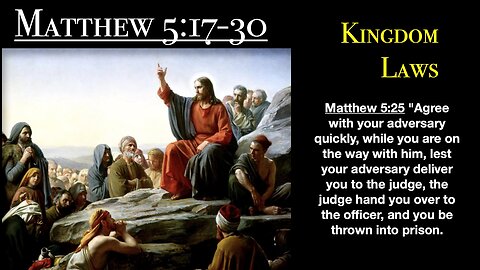 ** Matthew 5:17-30 Kingdom Laws ** | Grace Bible Fellowship Monmouth County | Sermons