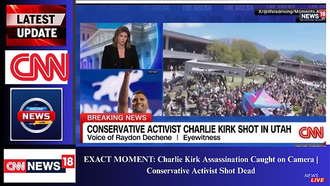 EXACT MOMENT: Charlie Kirk Assassination Caught on Camera | Conservative Activist Shot Dead