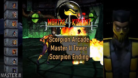 Mortal Kombat 4 PS1 | Scorpion Arcade +Ending