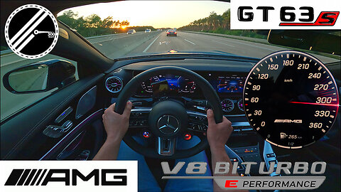 Mercedes-AMG GT 63 S E PERFORMANCE | 843 PS | Top Speed Drive German Autobahn No Speed Limit POV