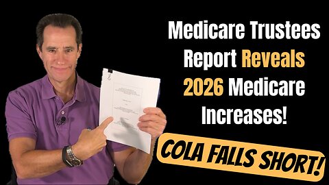 2026 Medicare INCREASES + Social Security COLA FALLS SHORT!