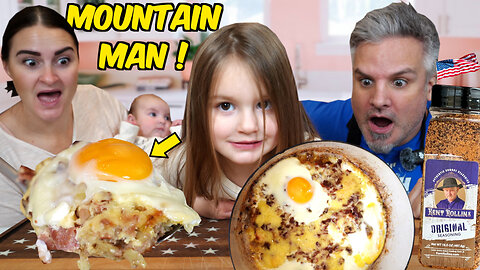 Brits Try Mountain Man Breakfast for the first time! (Kent Rollins is Living Legend) X