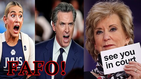 California tells DOE and Girls F**K YOU! Will NOT comply to keep Transgenders OUT of girls sports!