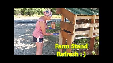 Getting the Farm Stand ready for Fall !!
