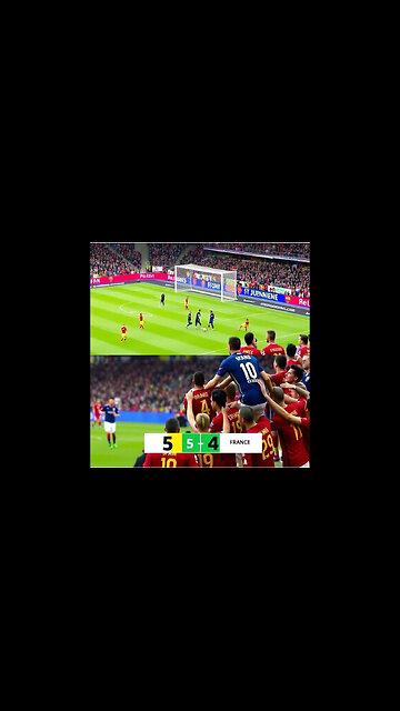 "SPAIN STUNS FRANCE in 5-4 THRILLER! 🤯 Last-Minute Goal Sends Them to Finals! 🇪🇸⚽️ (HIGHLIGHTS)"